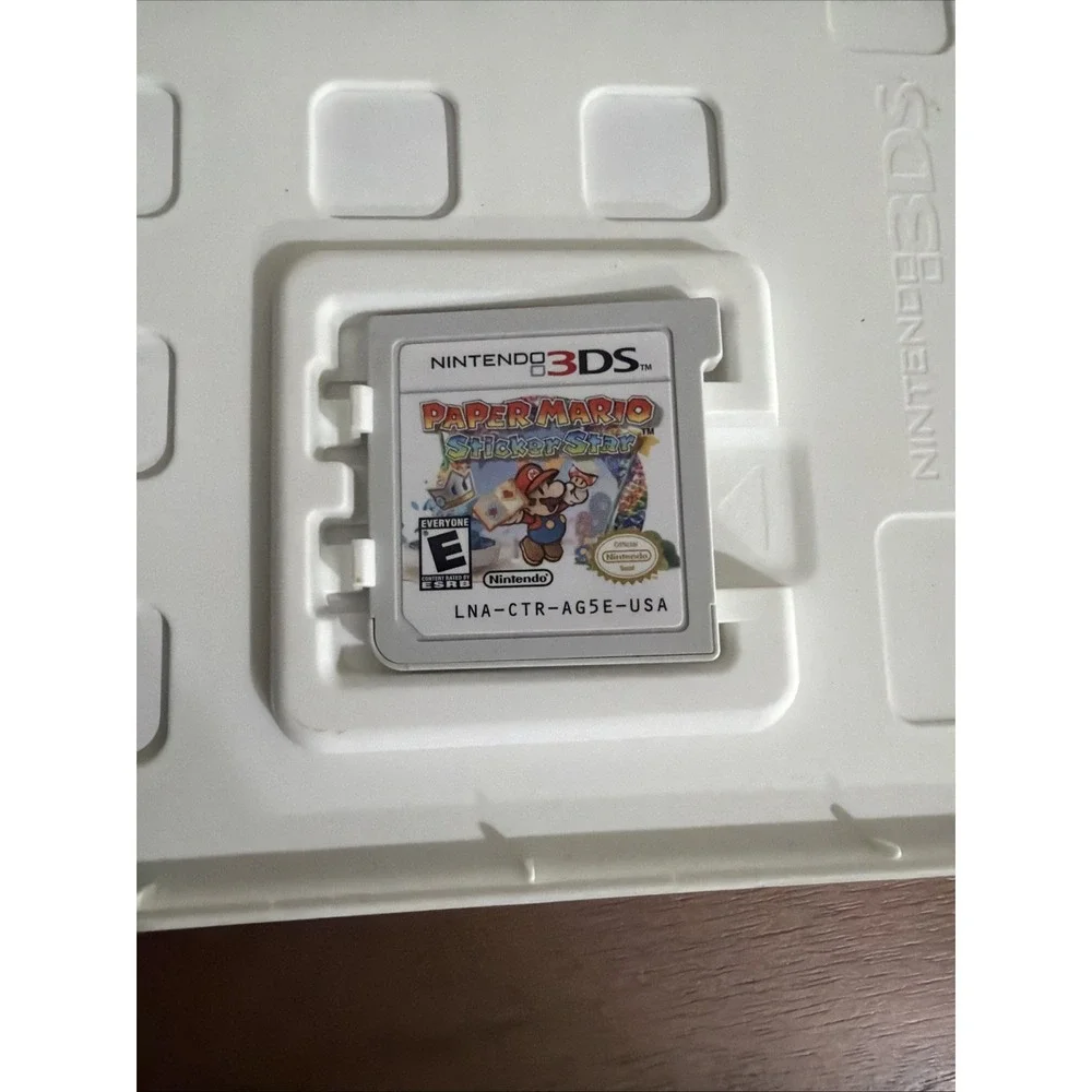 Nintendo Paper Mario Sticker Star 3DS One Size Multi Excellent CIB RPG Game